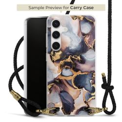 Carry Case Transparent Leather black/gold