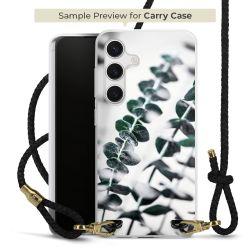 Carry Case Transparent Leder schwarz/gold