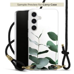 Carry Case Transparent Leder schwarz/gold