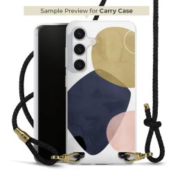 Carry Case Transparent Leder schwarz/gold