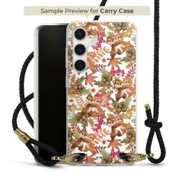 New Carry Case Transparent Leder schwarz/gold