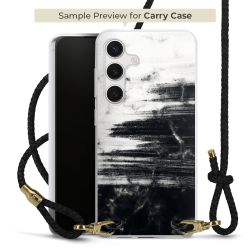 Carry Case Transparent Leder schwarz/gold