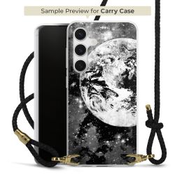 Carry Case Transparent Leder schwarz/gold