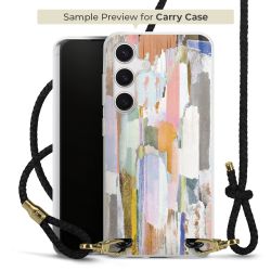 Carry Case Transparent Leder schwarz/gold