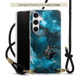 Carry Case Transparent Leather black/gold