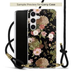 Carry Case Transparent Leder schwarz/gold