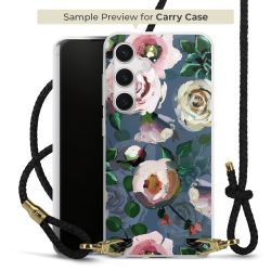 Carry Case Transparent Leder schwarz/gold