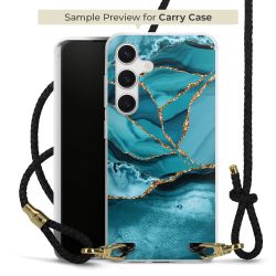 Carry Case Transparent Leather black/gold