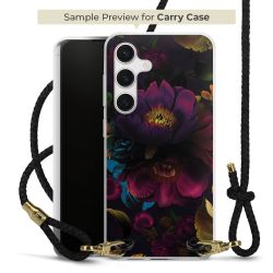 Carry Case Transparent Leder schwarz/gold