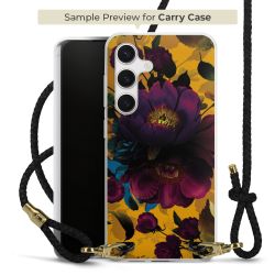 Carry Case Transparent Leder schwarz/gold