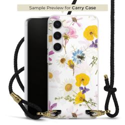 Carry Case Transparent Leder schwarz/gold