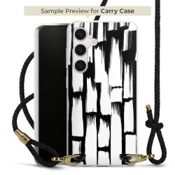 Carry Case Transparent Leder schwarz/gold