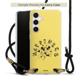 Carry Case Transparent Leather black/gold