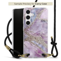 Carry Case Transparent Leder schwarz/gold