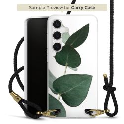 Carry Case Transparent Leder schwarz/gold