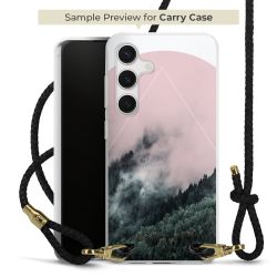 Carry Case Transparent Leder schwarz/gold