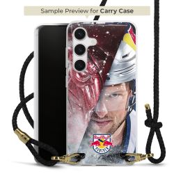 Carry Case Transparent Leder schwarz/gold