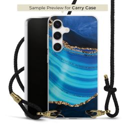 Carry Case Transparent Leather black/gold