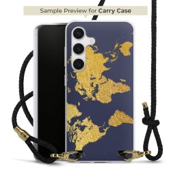 Carry Case Transparent Leather black/gold