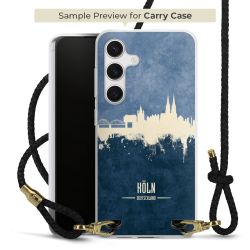 Carry Case Transparent Leder schwarz/gold