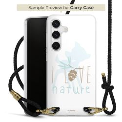 New Carry Case Transparent Leder schwarz/gold