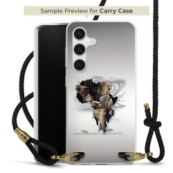 Carry Case Transparent Leather black/gold