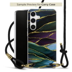 Carry Case Transparent Leather black/gold