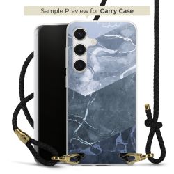 Carry Case Transparent Leder schwarz/gold