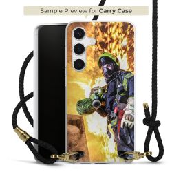 Carry Case Transparent Leather black/gold