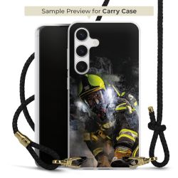 Carry Case Transparent Leder schwarz/gold