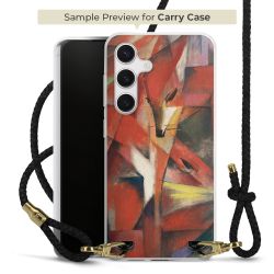 Carry Case Transparent Leder schwarz/gold