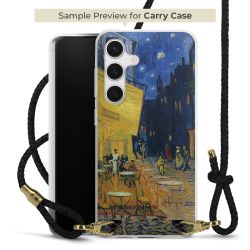 Carry Case Transparent Leder schwarz/gold