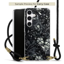 Carry Case Transparent Leder schwarz/gold