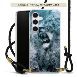 Carry Case Transparent Leather black/gold