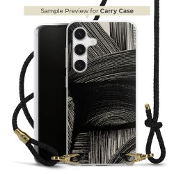 New Carry Case Transparent Leder schwarz/gold