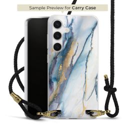 Carry Case Transparent Leder schwarz/gold