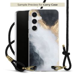 Carry Case Transparent Leder schwarz/gold