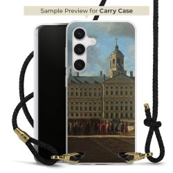 Carry Case Transparent Leder schwarz/gold