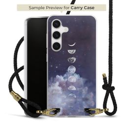 Carry Case Transparent Leder schwarz/gold