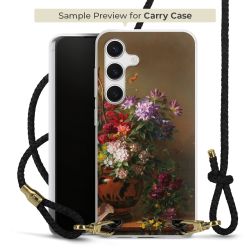 Carry Case Transparent Leder schwarz/gold