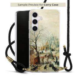 Carry Case Transparent Leder schwarz/gold