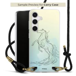 New Carry Case Transparent Leder schwarz/gold