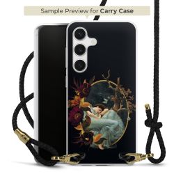 Carry Case Transparent Leder schwarz/gold