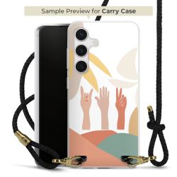 Carry Case Transparent Leather black/gold