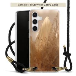 Carry Case Transparent Leder schwarz/gold