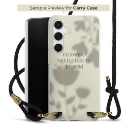 Carry Case Transparent Leder schwarz/gold