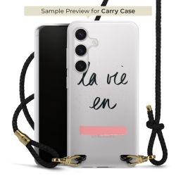 Carry Case Transparent Leather black/gold