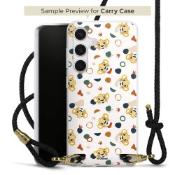 Carry Case Transparent Leather black/gold