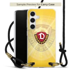 Carry Case Transparent Leder schwarz/gold