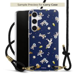 New Carry Case Transparent Leder schwarz/gold